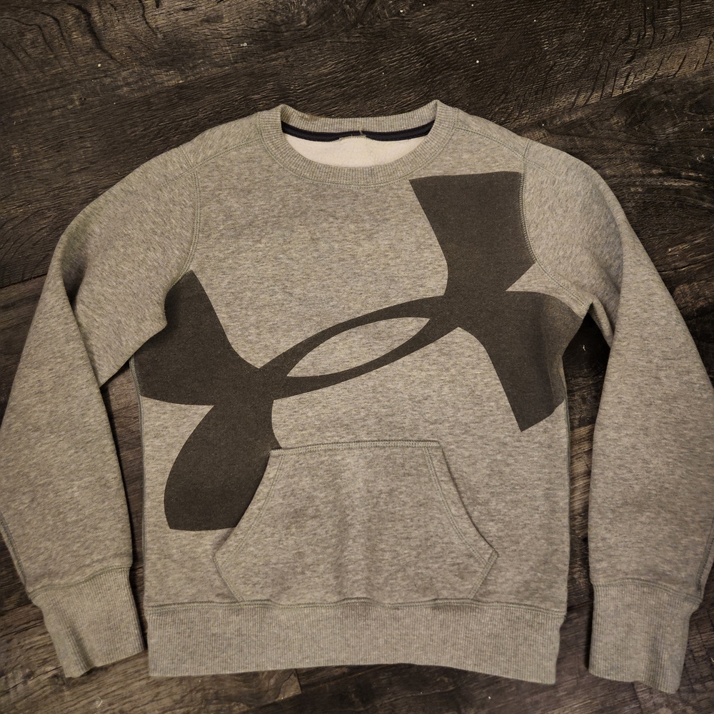 Under Armour Men's Heather Gray Crewneck Sweater